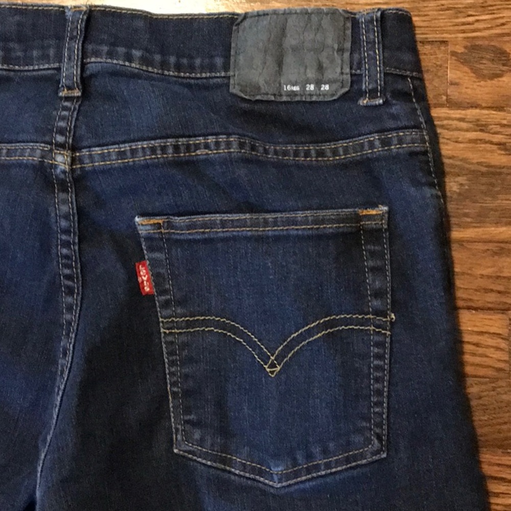 Women's Performance 511 Levi’s Slim 16R W28 x L28 Denim Jeans Black Label Levis - Picture 7 of 9